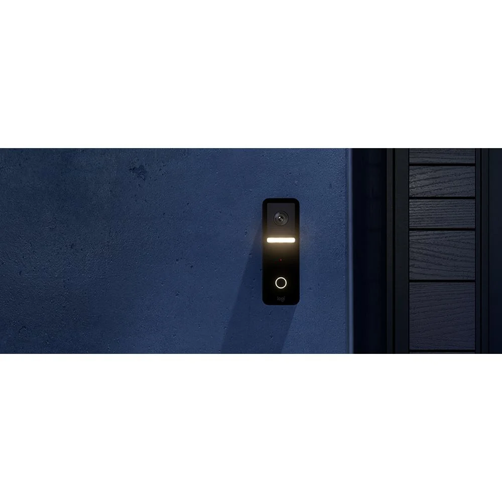 Logitech Core Circle View Apple HomeKit- enabled Wired Doorbell in Black - 961-000484 - Image 11