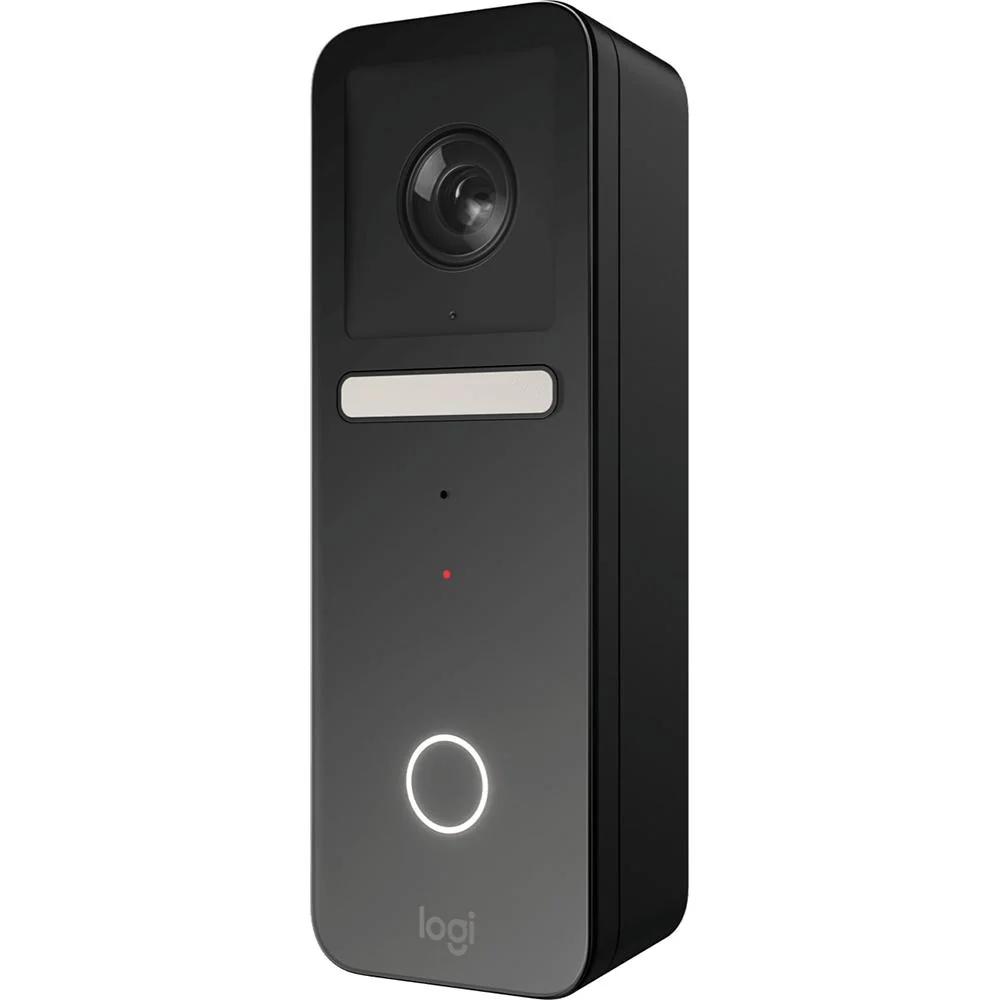 Logitech Core Circle View Apple HomeKit- enabled Wired Doorbell in Black - 961-000484 - Image 2