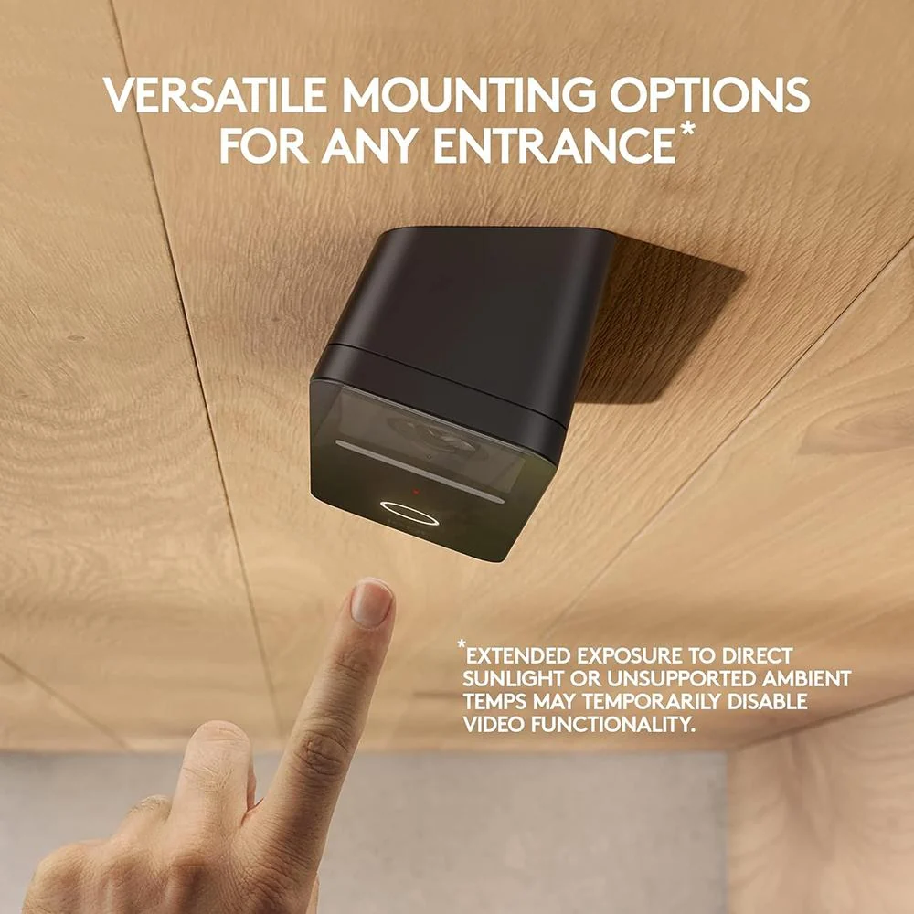 Logitech Core Circle View Apple HomeKit- enabled Wired Doorbell in Black - 961-000484 - Image 5