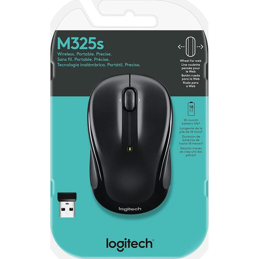 Logitech Core M325S Wireless Mouse Black - Image 6