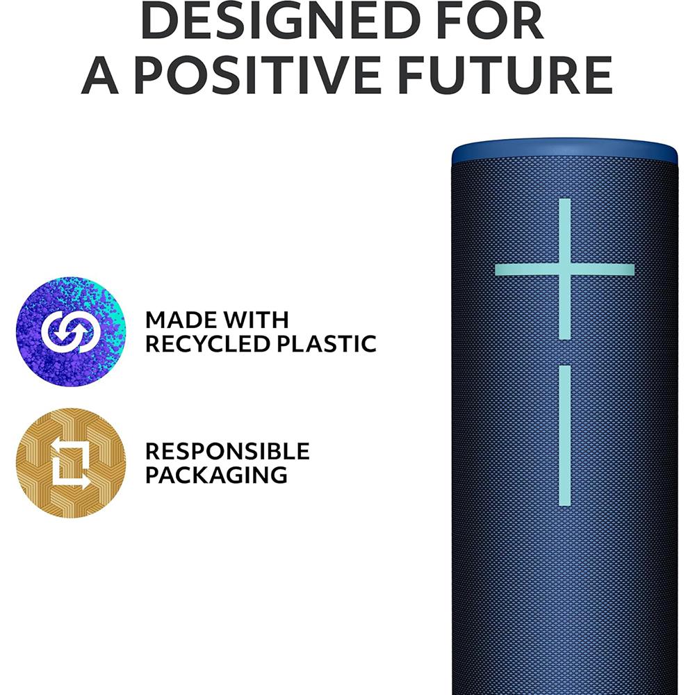 Logitech Core MEGABOOM 4 Portable Waterproof Bluetooth Speaker in Blue - 984-001989 - Image 8