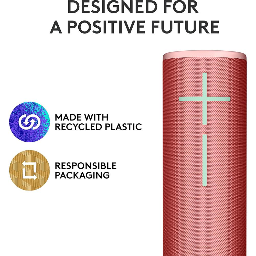 Logitech Core MEGABOOM 4 Portable Waterproof Bluetooth Speaker in Red - 984-001994 - Image 8