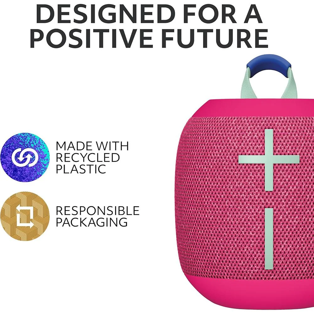 Logitech Core WONDERBOOM 4 Portable Waterproof Bluetooth Speaker in Pink - 984-001878 - Image 9