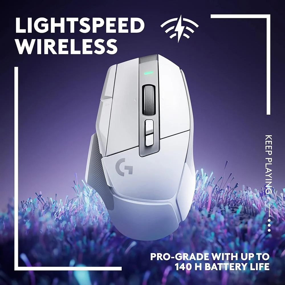 Logitech G502 X Lightspeed Wireless Gaming Mouse White with Foam Wrist Pads - Image 10