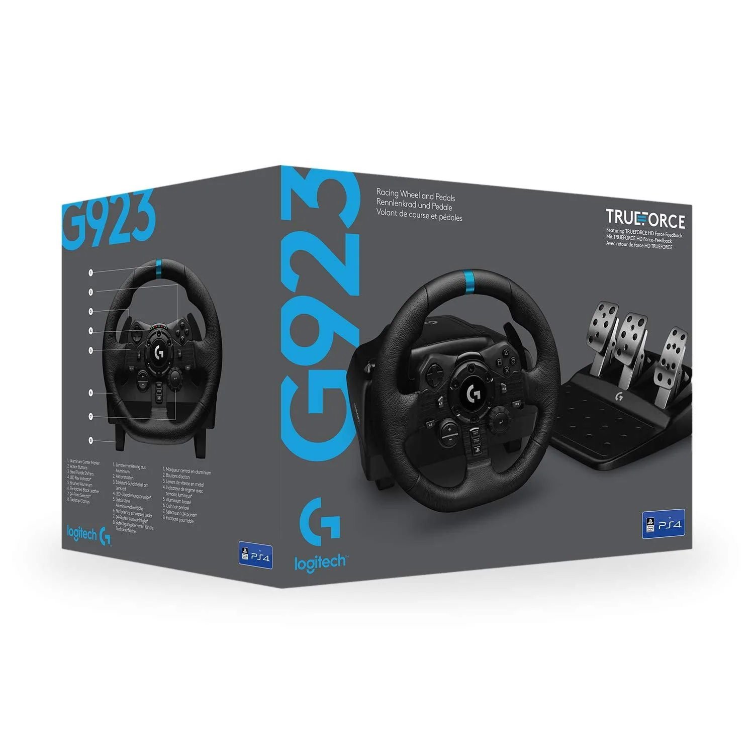 Logitech G923 RacingWheel Pedals XB1 PC - Image 12