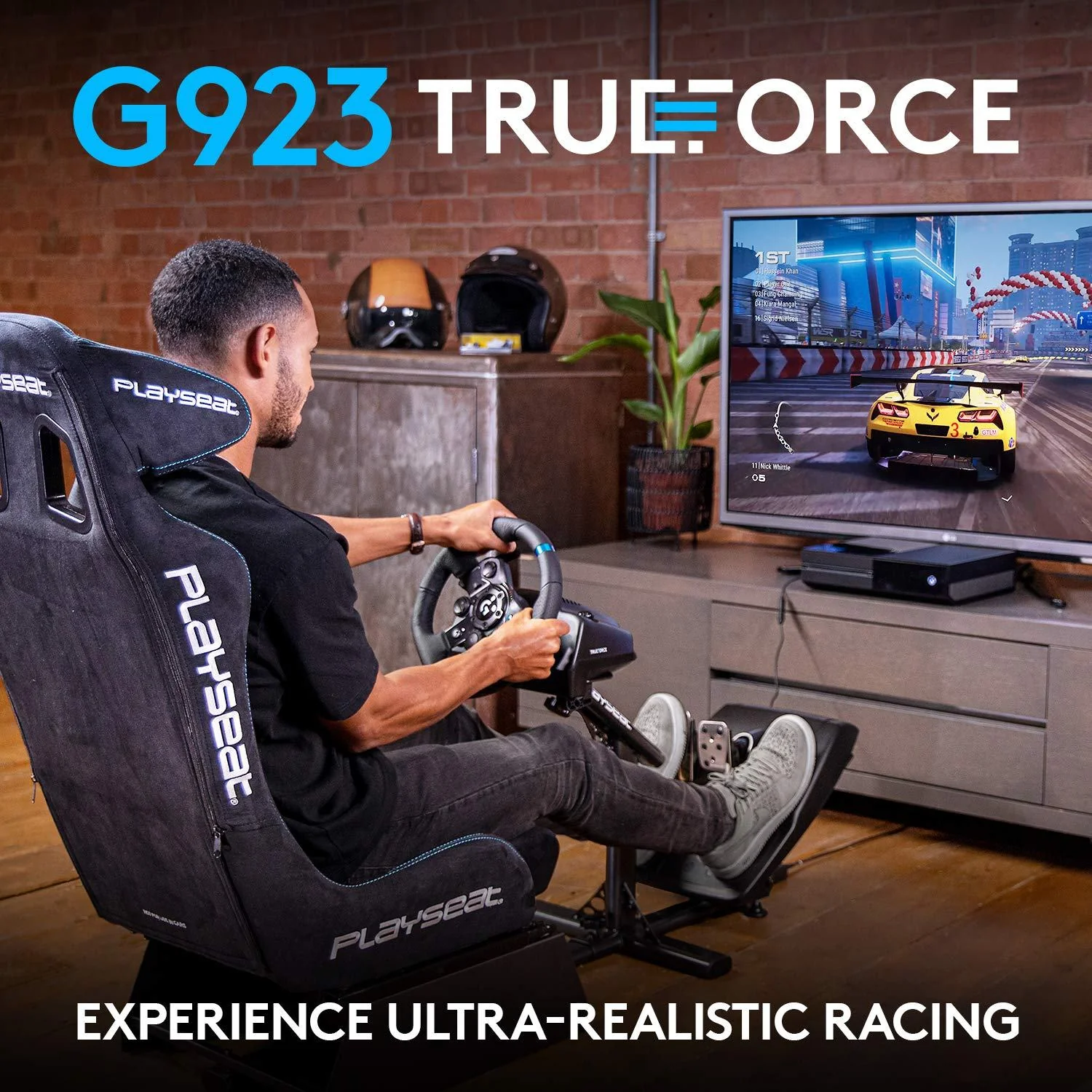 Logitech G923 RacingWheel Pedals XB1 PC - Image 2