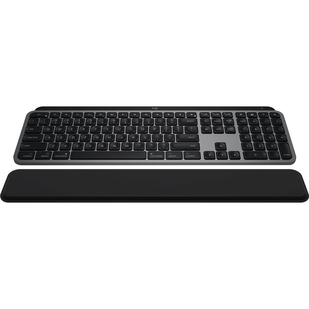 Logitech MX Keys S Combo for Mac, Wireless Keyboard, Mouse, Palm Rest - Space Grey - Image 4