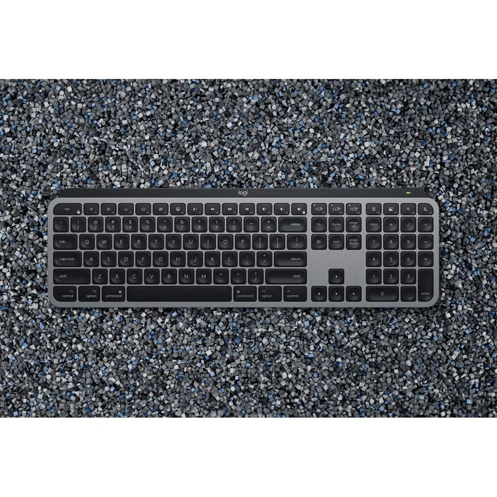 Logitech MX Keys S Combo for Mac, Wireless Keyboard, Mouse, Palm Rest - Space Grey - Image 7