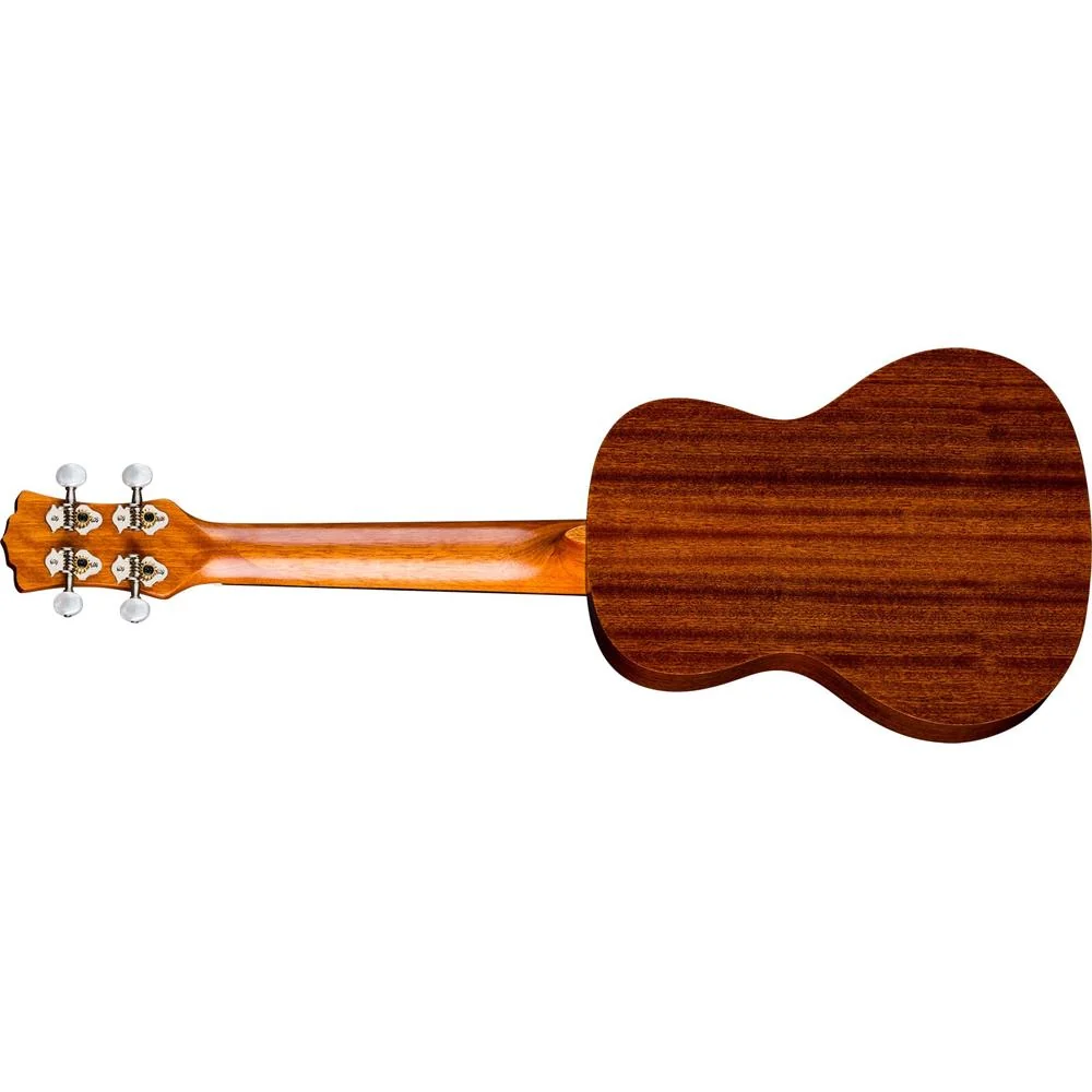 Luna Tattoo Concert Mahogany Ukulele w/ Gig Bag Satin Natural + Equipment Bundle - Image 12