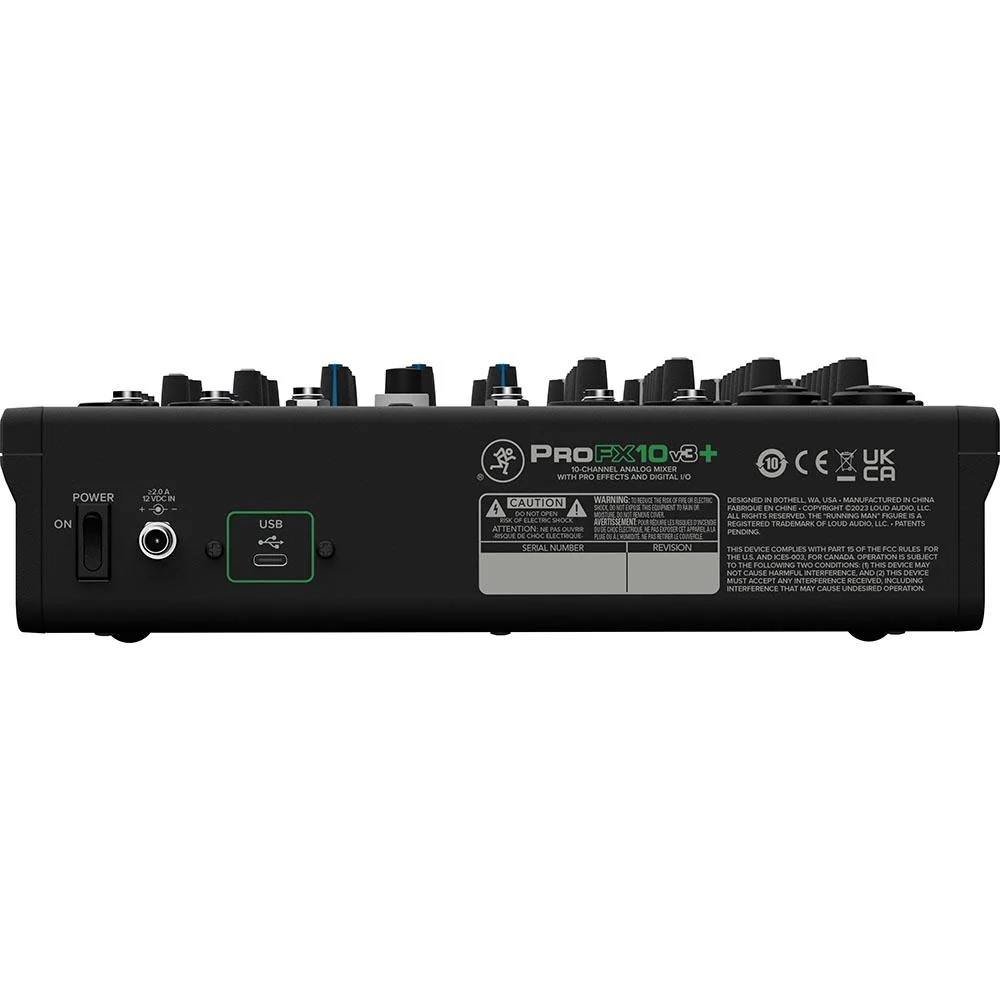 Mackie ProFX10v3+ 10-Channel Analog Mixer with Enhanced FX, USB, Bluetooth - Image 4