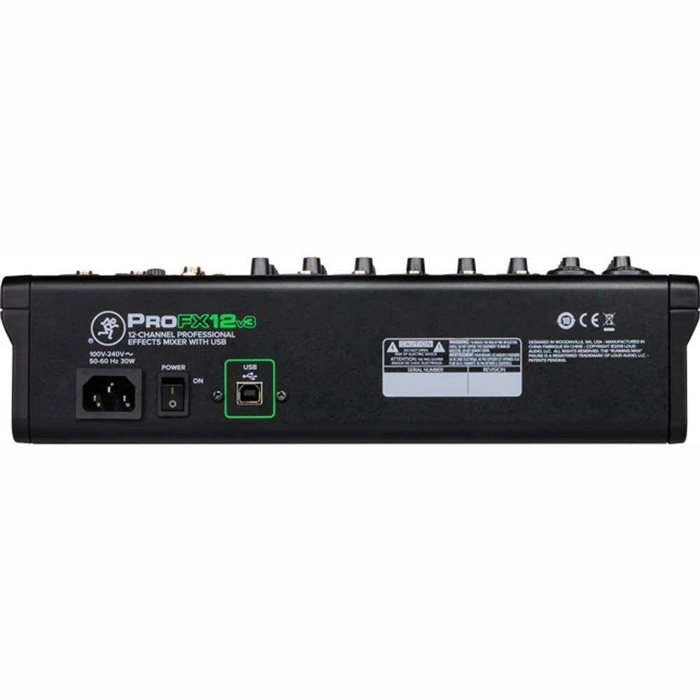 Mackie 12 Channel Professional Effects Mixer + Headphones and Warranty Bundle - Image 8