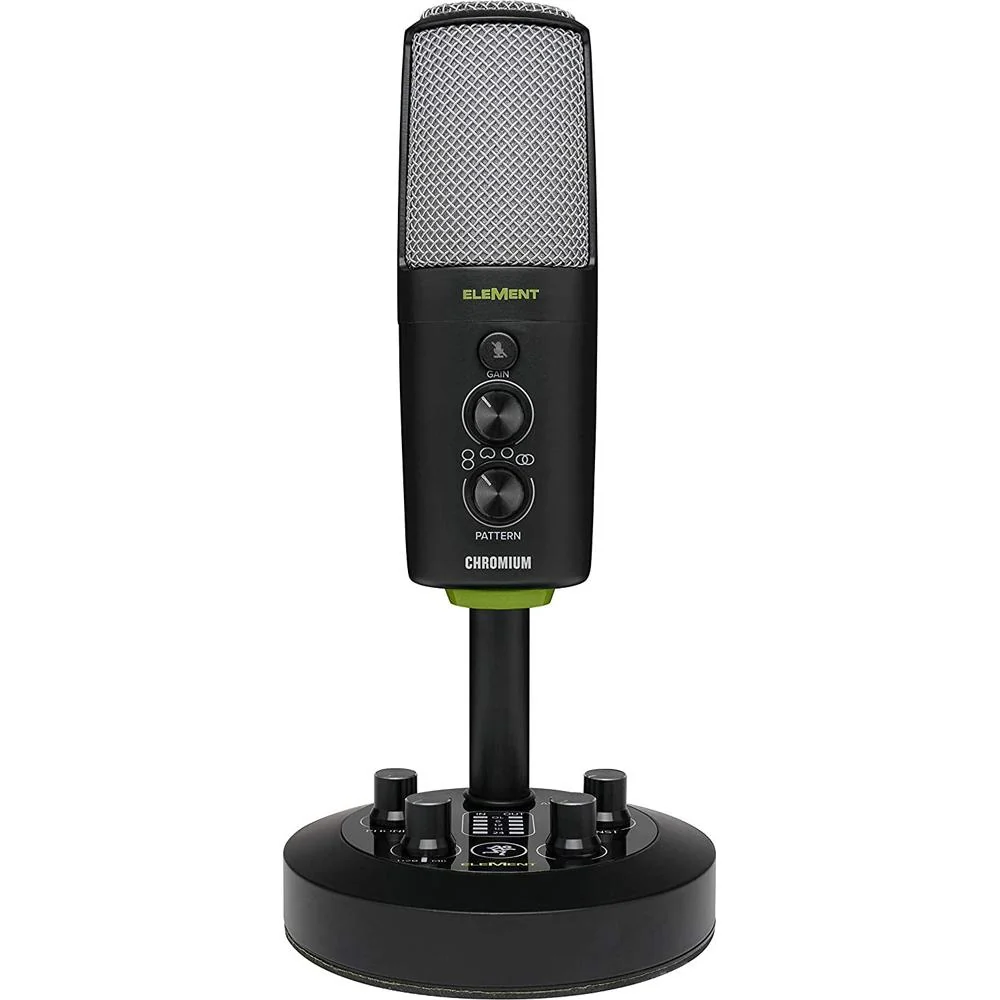 Mackie EleMent Series Chromium USB Condenser Microphone (Open Box) + 1 Year Warranty - Image 2