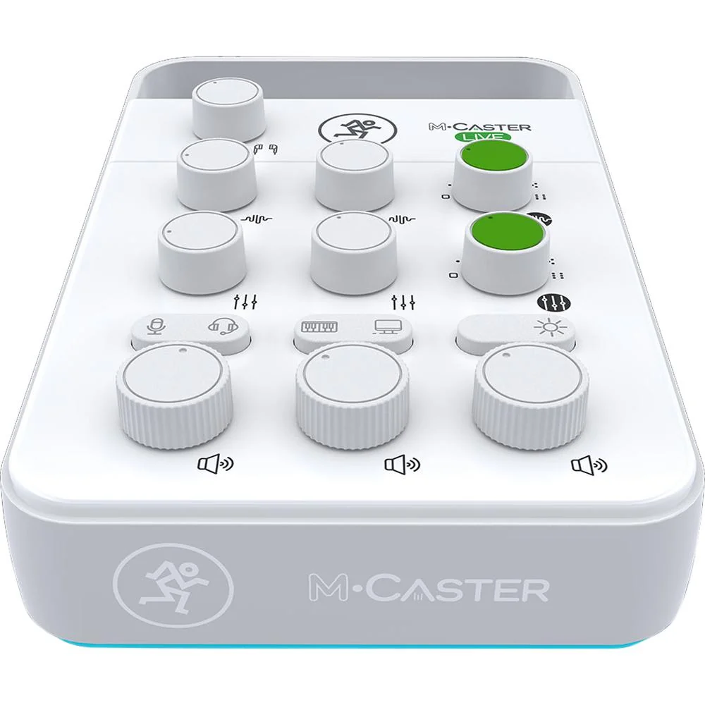 Mackie M-Caster Live Portable Streaming Mixer - White (2053609-00) - Open Box - Image 6