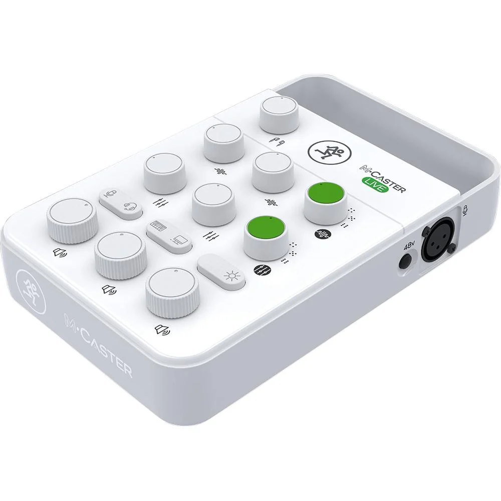 Mackie M-Caster Live Portable Streaming Mixer White Open Box + 1 Year Warranty - Image 2