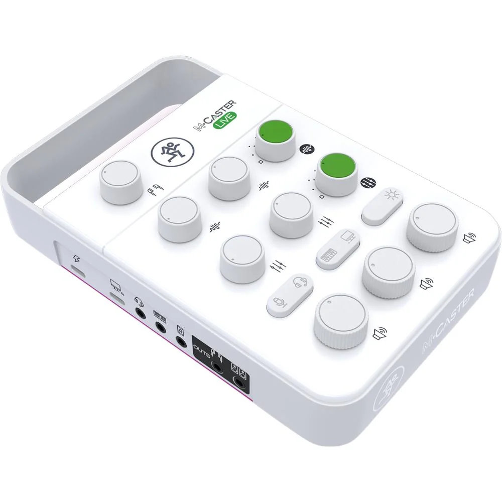 Mackie M-Caster Live Portable Streaming Mixer White Open Box + 1 Year Warranty - Image 4