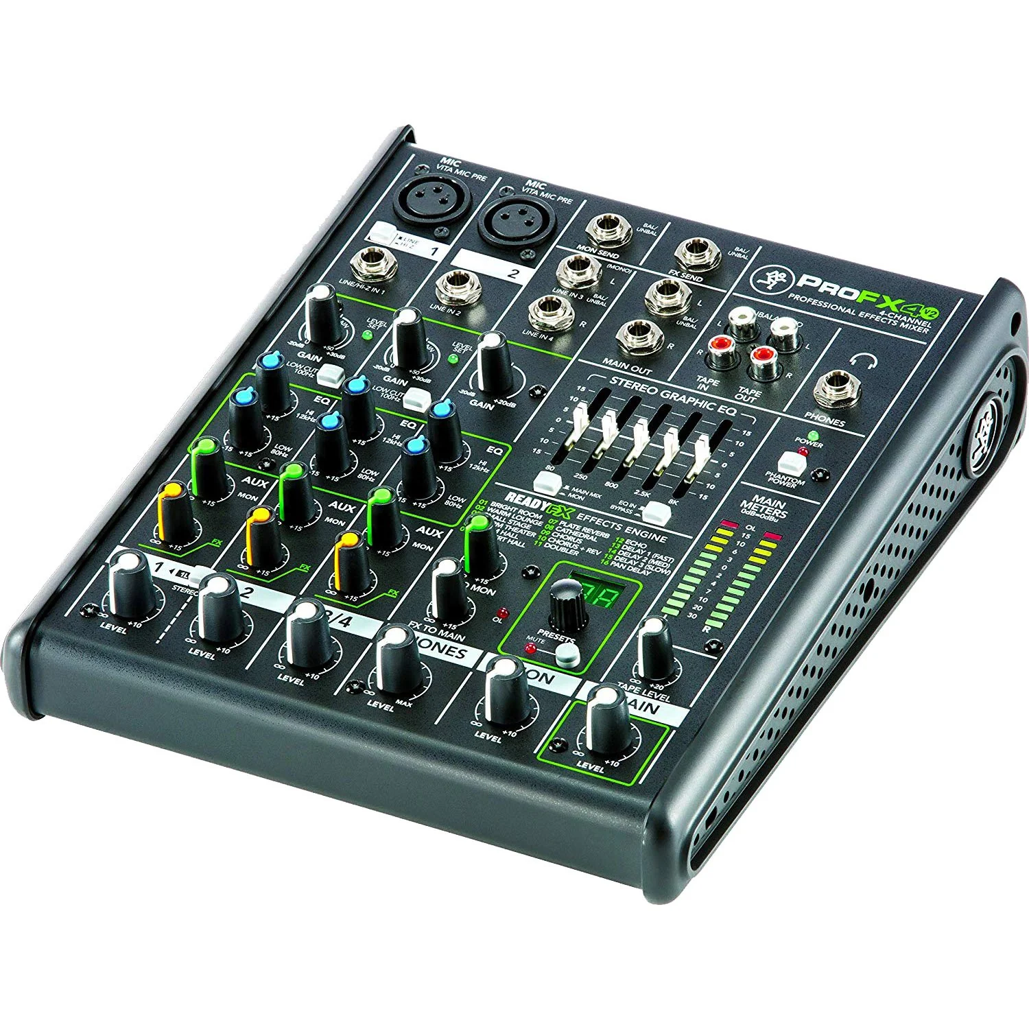 Mackie ProFX4v2 4-Channel Sound Reinforcement Mixer with Built-In FX  - Open Box - Image 3