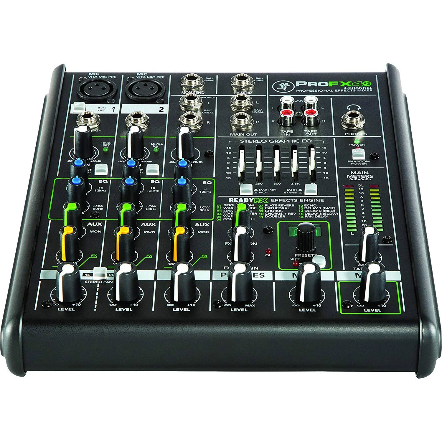 Mackie ProFX4v2 4-Channel Sound Reinforcement Mixer with Built-In FX  - Open Box - Image 4