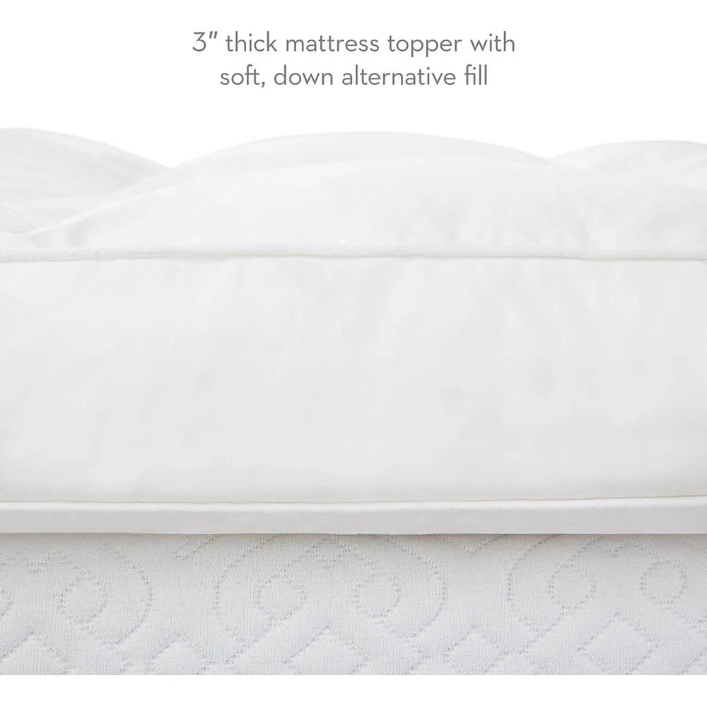 Malouf 3 Inch Down Alternative Mattress Topper Queen - Image 5