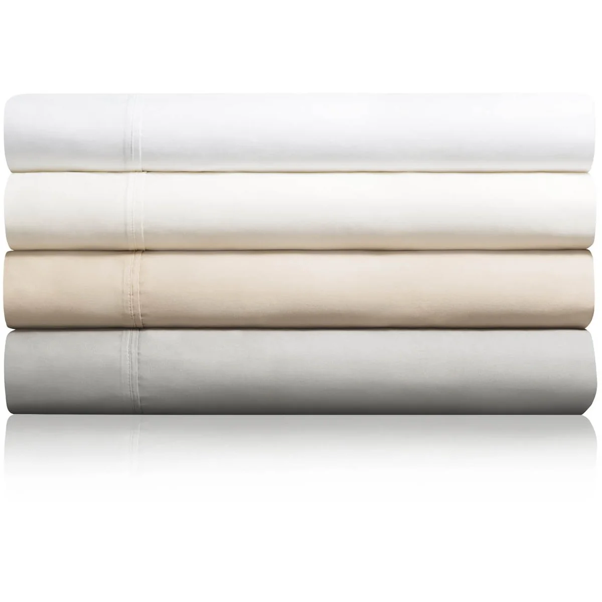 Malouf 600 Thread Count Cotton Blend Sheet Set, Full - Ash (MA06FFASCS) - Image 3