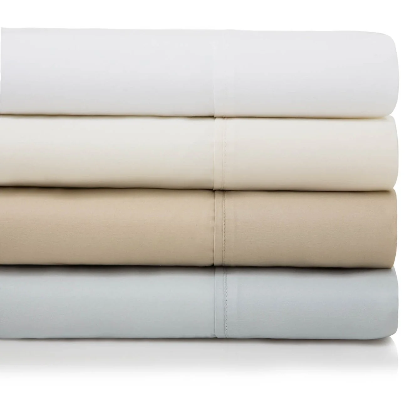 Malouf 600 Thread Count Cotton Blend Sheet Set, Full - Ash (MA06FFASCS) - Image 4
