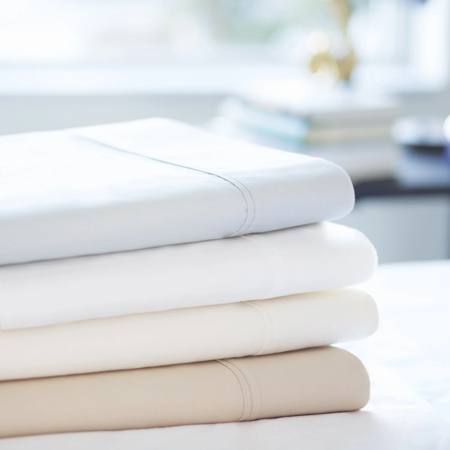 Malouf 600 Thread Count Cotton Blend Sheet Set, Full - Ash (MA06FFASCS) - Image 5