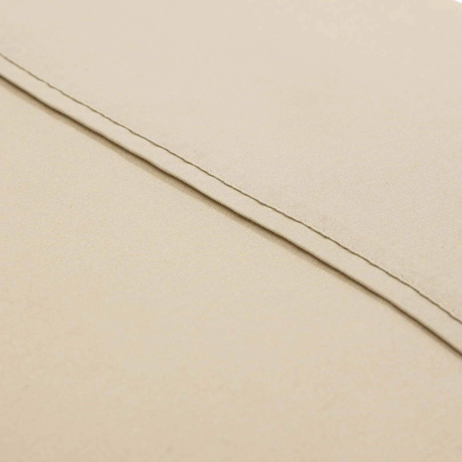 Malouf 600 Thread Count Cotton Blend Sheet Set, Full - Ash (MA06FFASCS) - Image 6