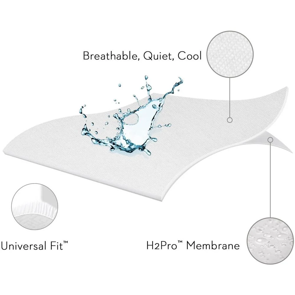 Malouf IS30KKDAFB 3 Inch Down Alternative Mattress Topper King w/ Mattress Protector - Image 13