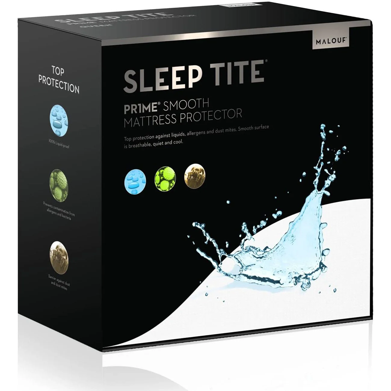 Malouf Pr1me Smooth Hypoallergenic Mattress Protector, King (SL0PKKMP)