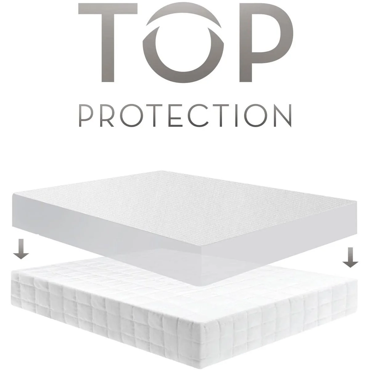 Malouf Pr1me Smooth Hypoallergenic Mattress Protector, King (SL0PKKMP) - Image 9