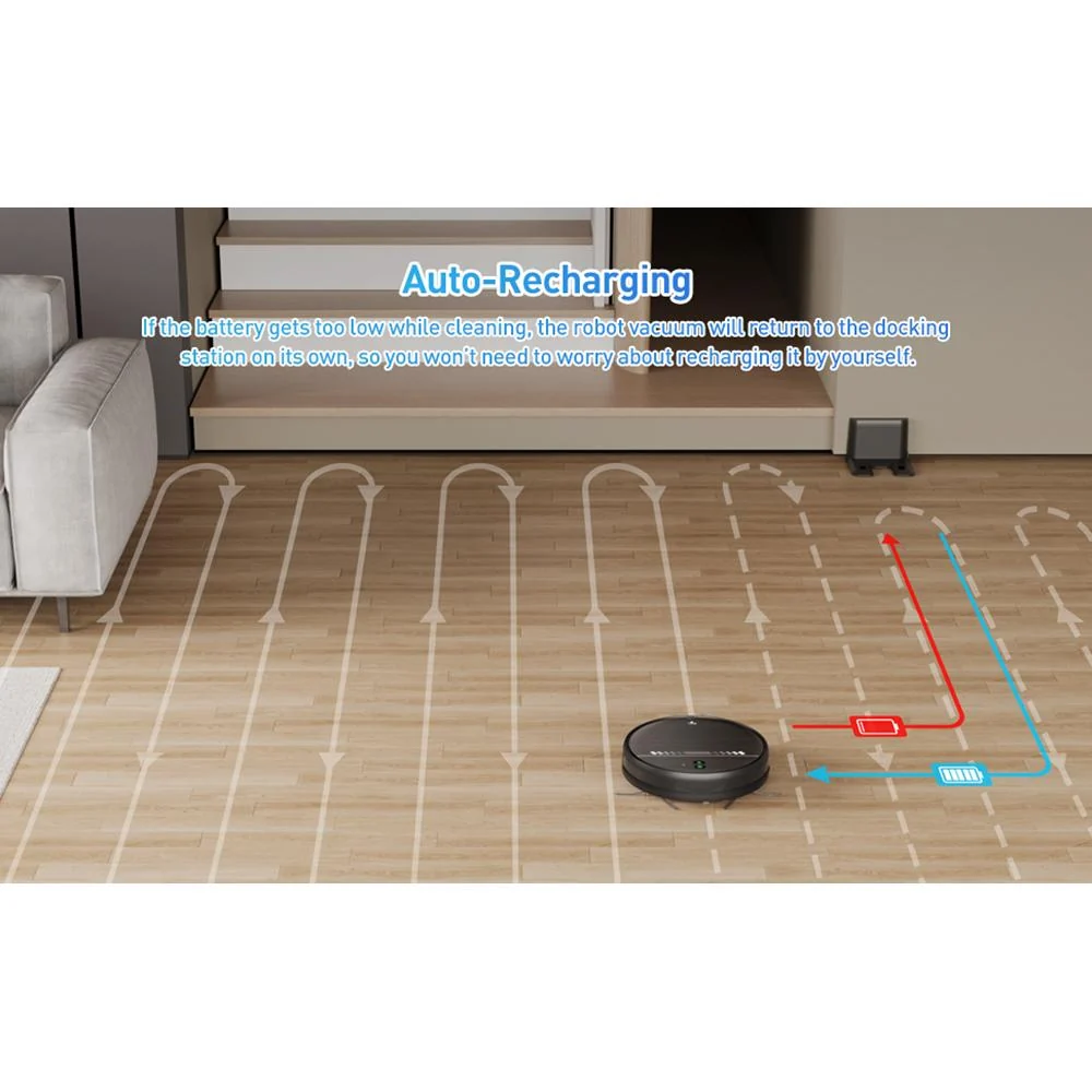 MANVN Robot Vacuum and Mop Combo, 2 in1 with Schedule, Wi-Fi/App, 2300Pa Max Suction - Image 9