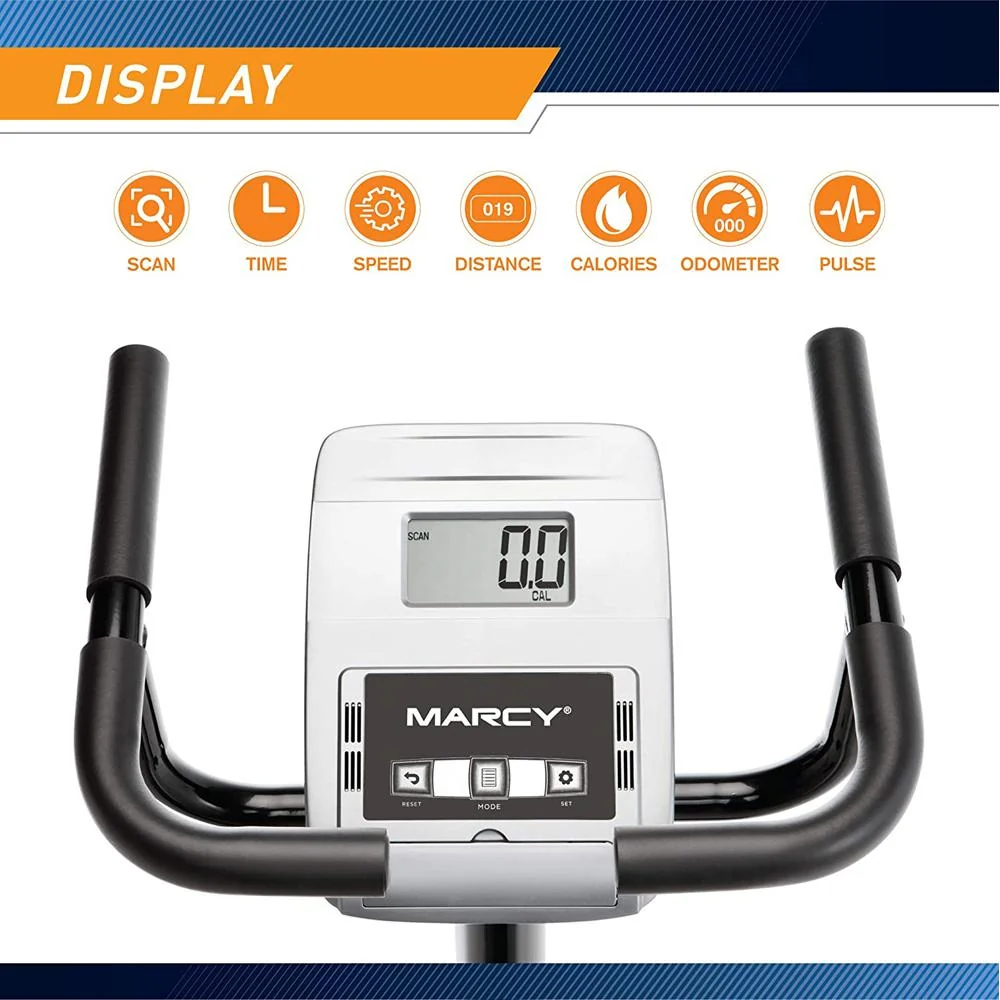 Marcy Magnetic Recumbent Exercise Bike with 8 Resistance Levels - ME-1019R - Open Box - Image 4