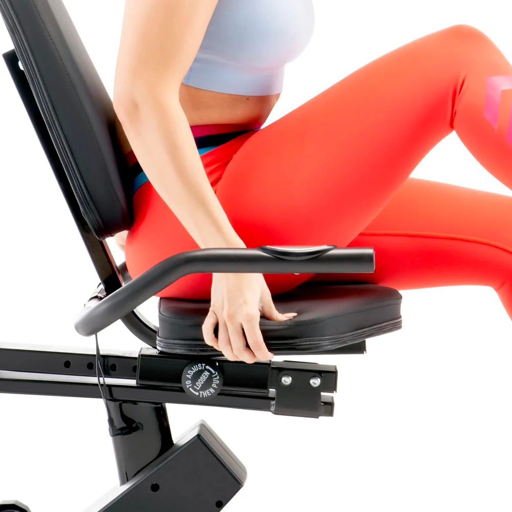 Marcy Magnetic Recumbent Exercise Bike with 8 Resistance Levels - ME-1019R - Open Box - Image 8