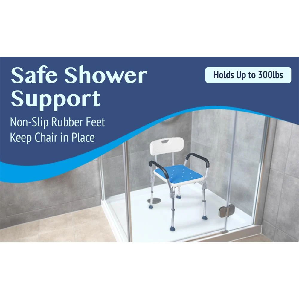 Medokare Premium Shower Chair, Bath Chair and Shower Seat, Adjustable Open Box - Image 10