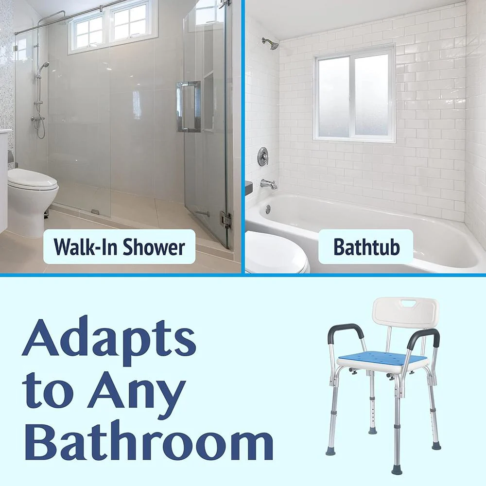 Medokare Premium Shower Chair, Bath Chair and Shower Seat, Adjustable Open Box - Image 9