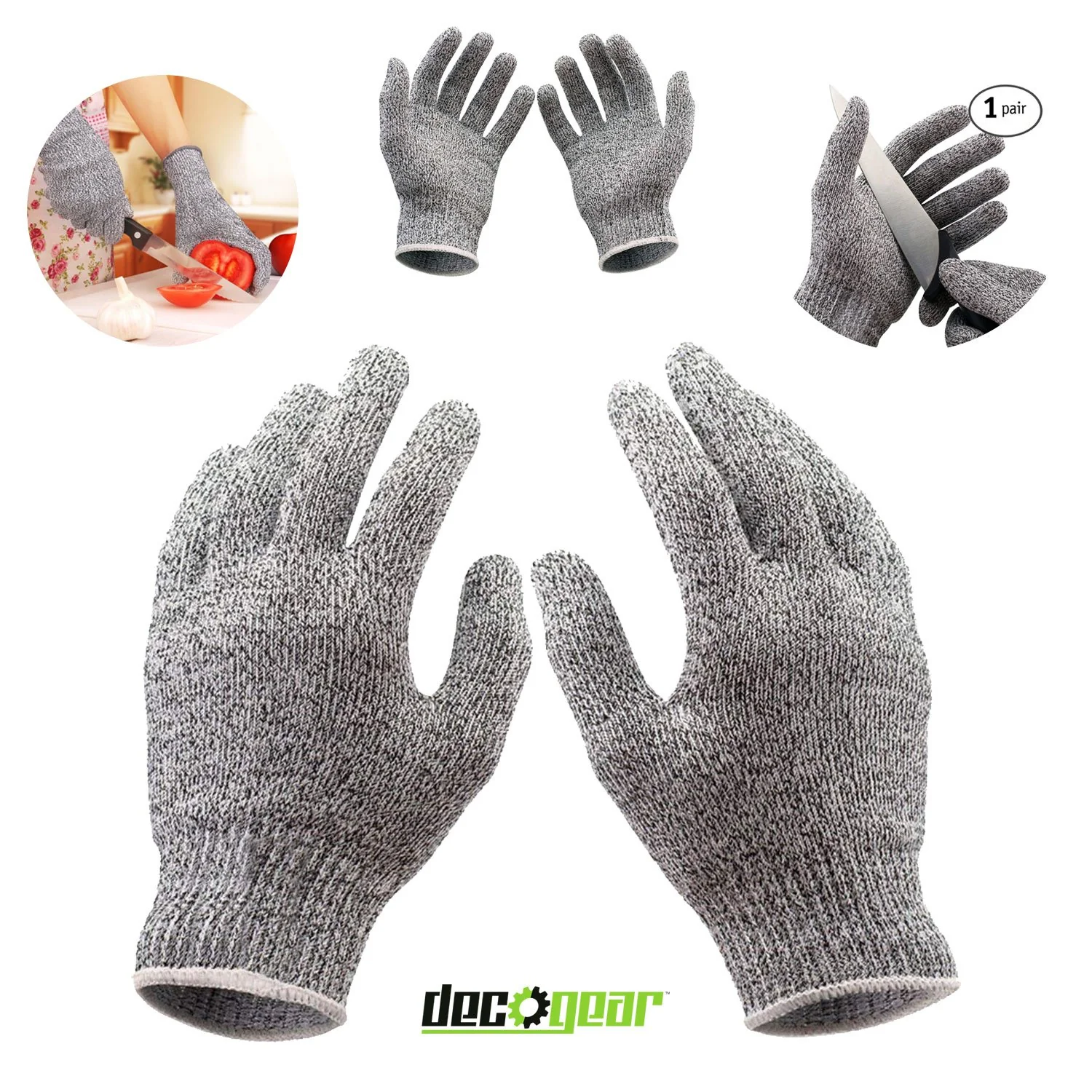 Mercer Culinary Rubberwood Magnetic Board M30720 + Deco Sharpener + Gloves Bundle - Image 9