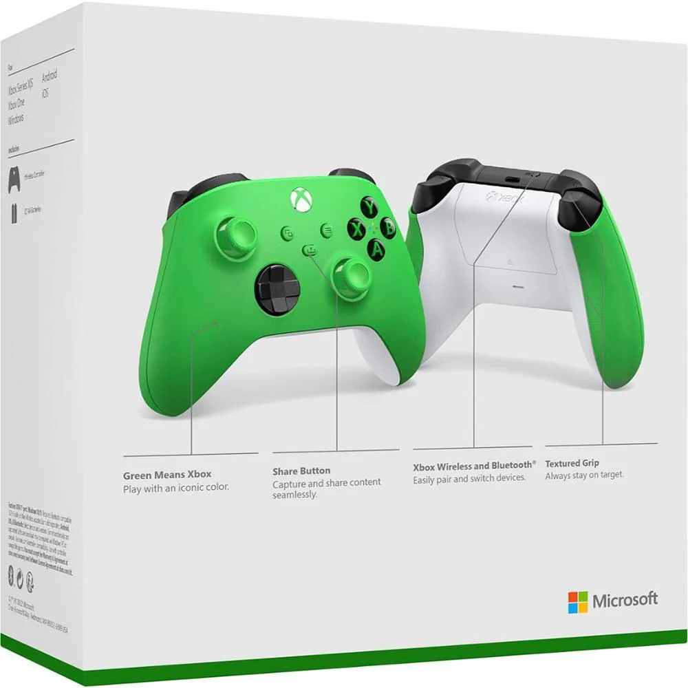 Microsoft QAU-00090 Xbox Wireless (Velocity Green) Dual Controller Bundle - Image 7