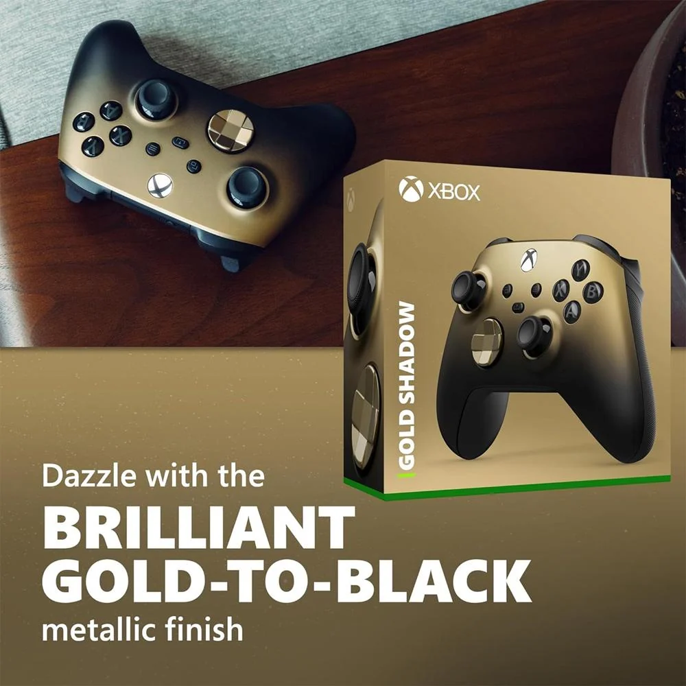 Microsoft QAU-00121 Xbox Wireless (Gold Shadow Special Edition) Dual Controller Bundle - Image 8