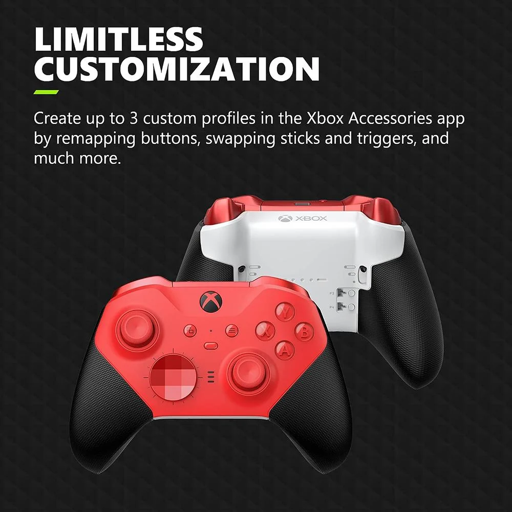 Microsoft RFZ-00013 Xbox Elite Wireless Controller Series 2 (Red) Dual Controller Bundle - Image 6
