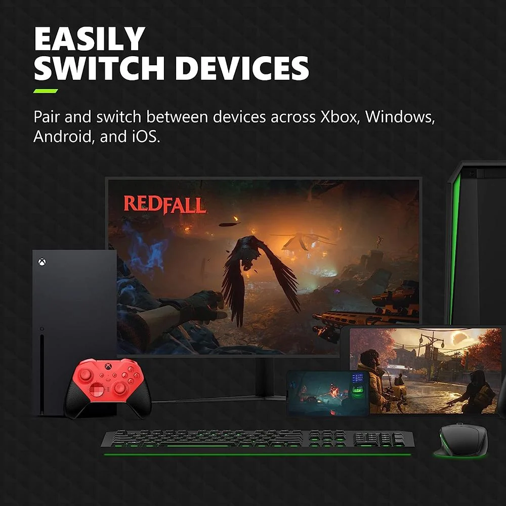 Microsoft RFZ-00013 Xbox Elite Wireless Controller Series 2 (Red) Dual Controller Bundle - Image 8