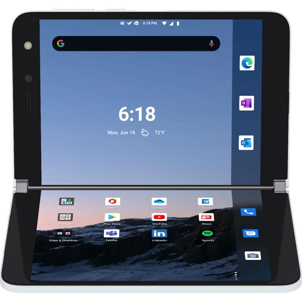 Microsoft Surface Duo 128GB Folding 2 Screen Smartphone- Glacier - Unlocked - Image 6