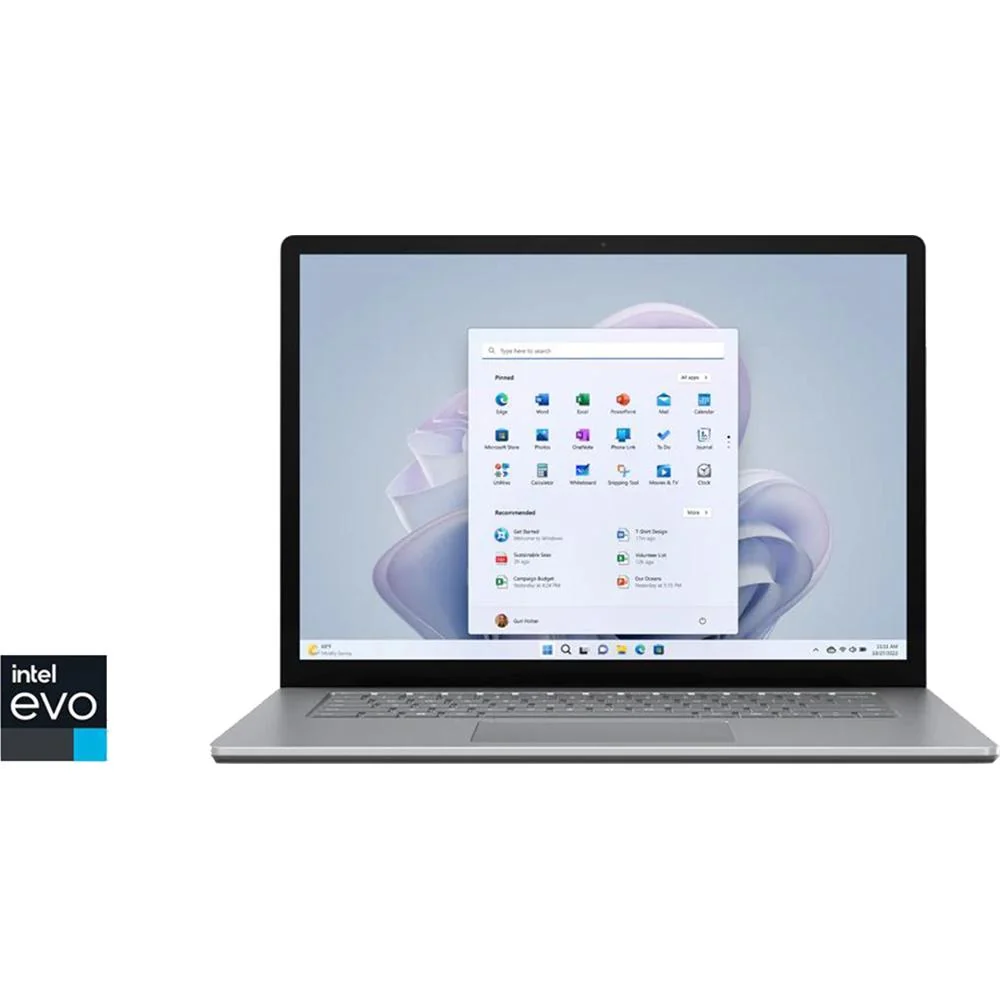 Microsoft Surface Laptop 5 13.5" Intel i5, 8GB/512GB Touch, Platinum Open Box - Image 2