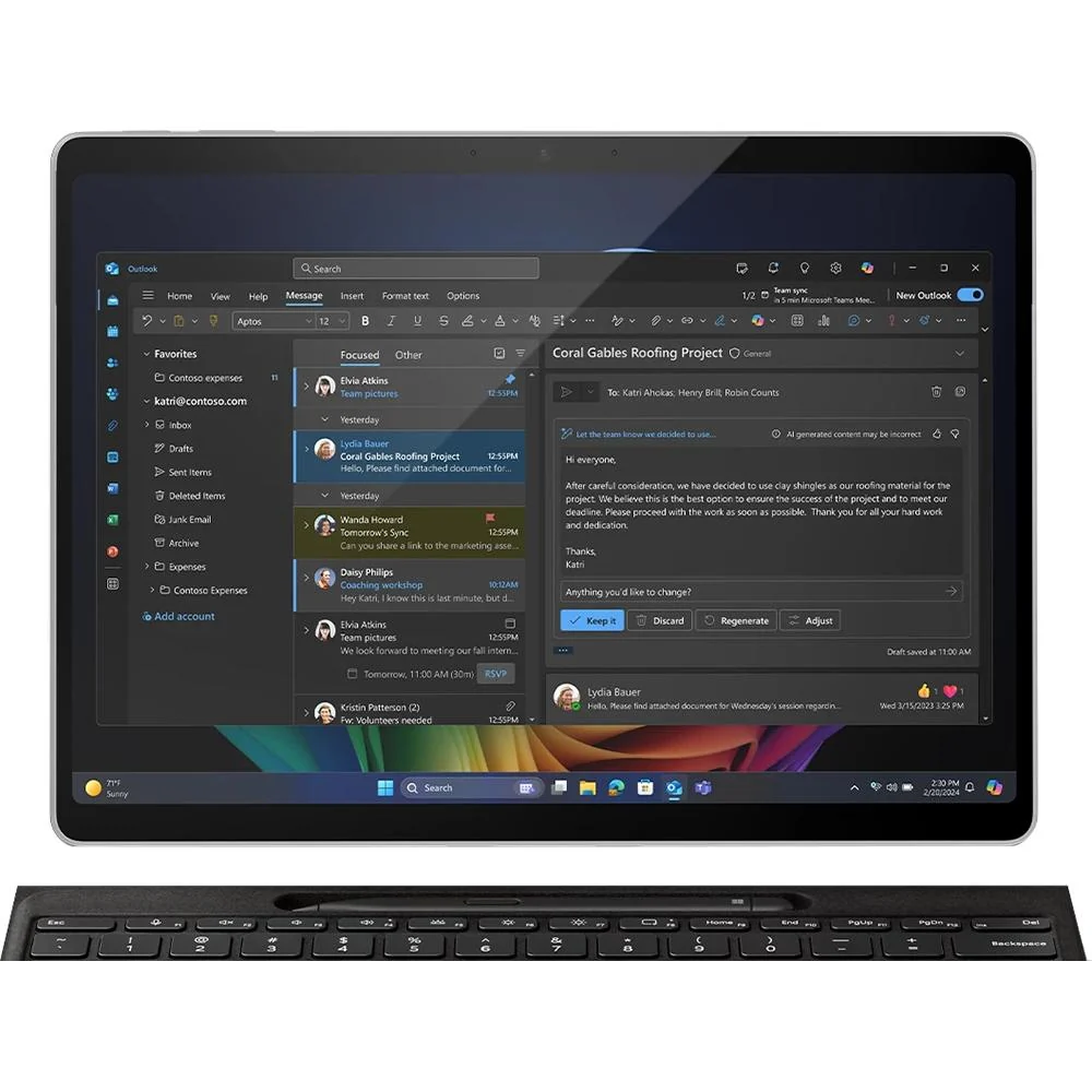 Microsoft Surface Pro 11 5G Snapdragon X Plus 16GB/256GB CoPilot+ PC, Platinum - Image 10