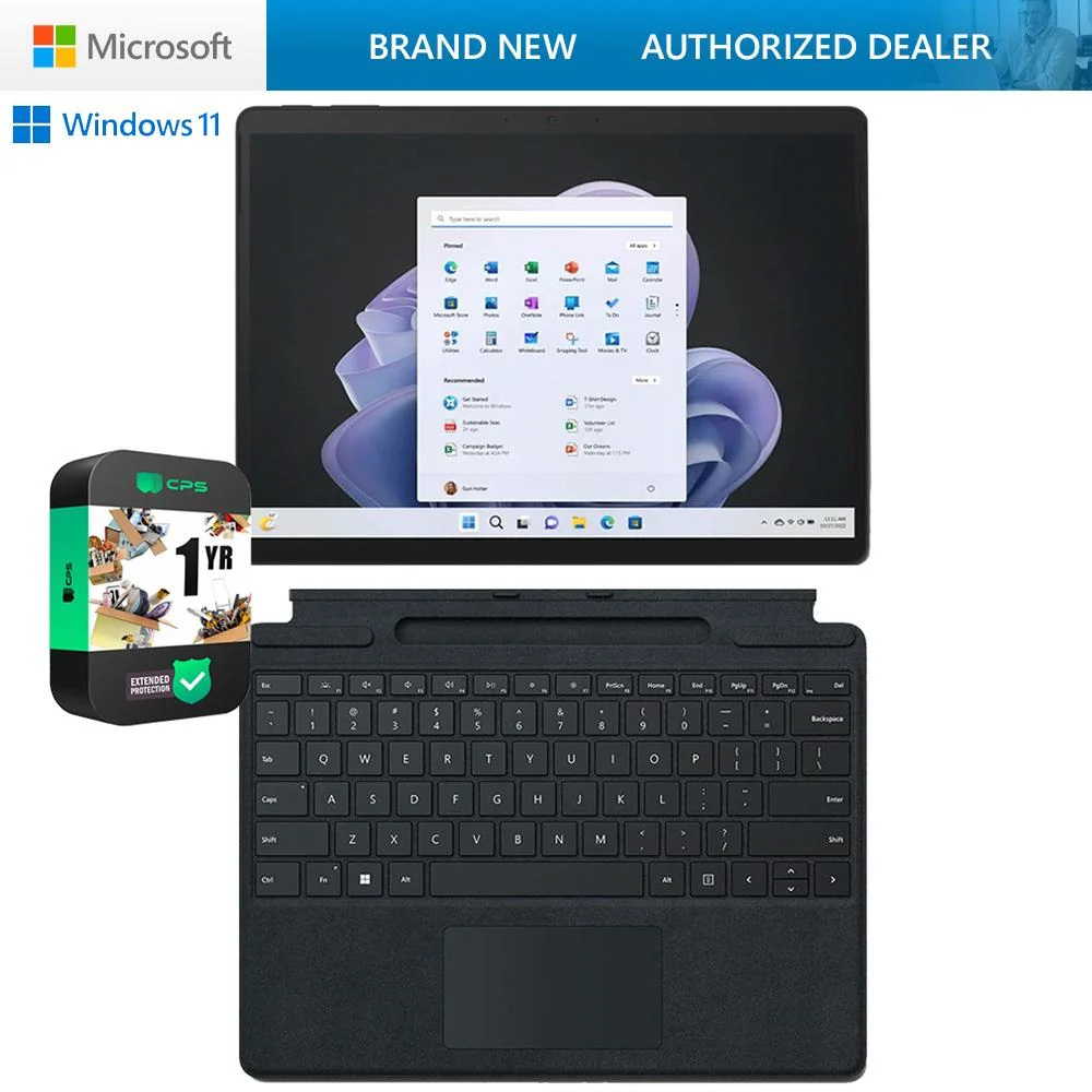Microsoft Surface Pro 9 13" Tablet i7, 16/256GB, Graphite w/ Keyboard +Extended Protection - Image 14