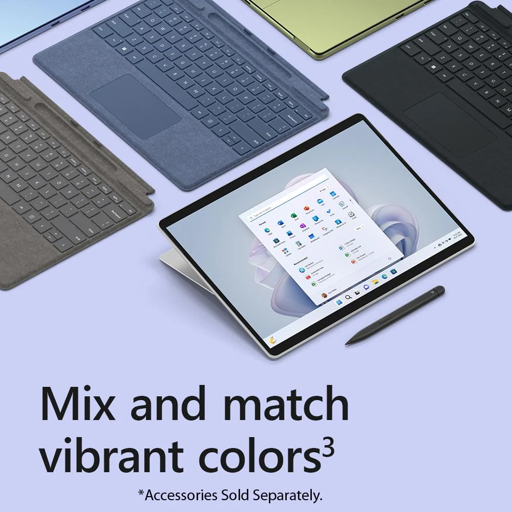 Microsoft Surface Pro 9 13" Tablet, Intel i7, 32GB/1TB, Platinum w/ 2 Year Warranty Bundle - Image 13