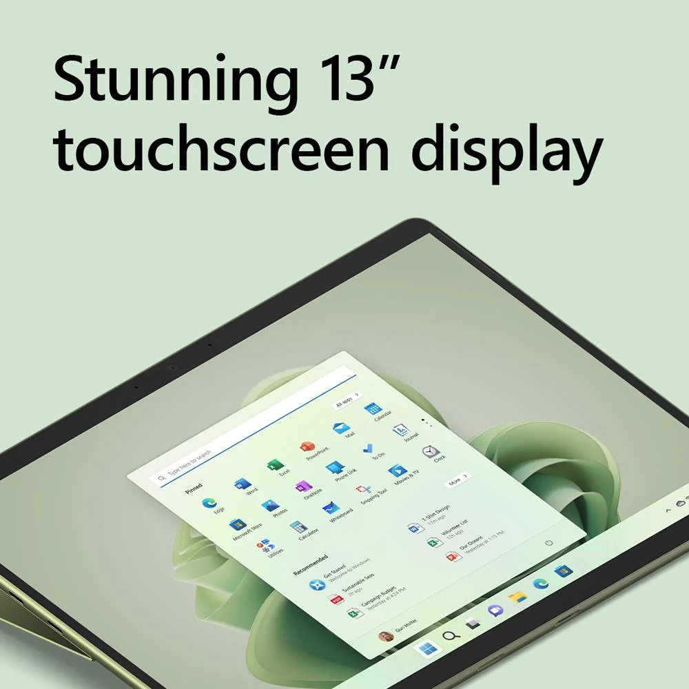 Microsoft Surface Pro 9 13" Touch Tablet Intel i7 16/256GB Forest +2 Yr Warranty - Image 6