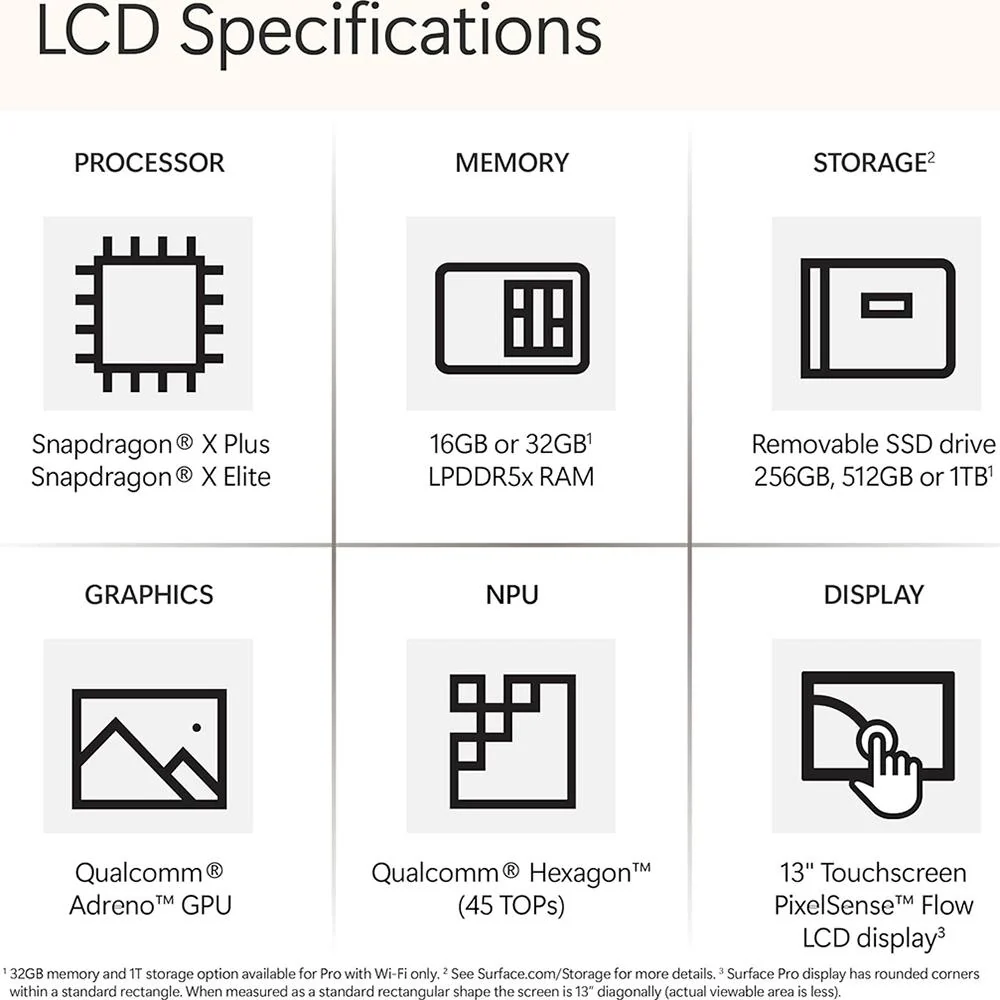 Microsoft Surface Pro Copilot+ PC 13" (11th Edition), Platinum - Image 9