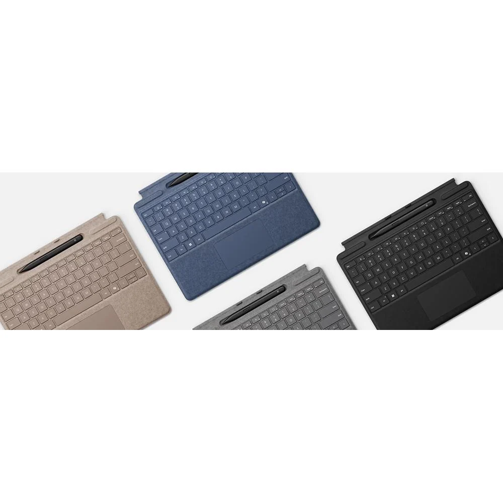 Microsoft Surface Pro Copilot+ PC Keyboard Cover with Slim Pen 2 Bundle, Platinum - Image 8