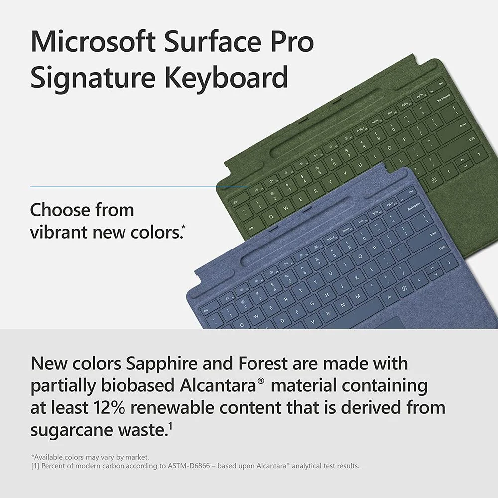 Microsoft Surface Pro Signature Mechanical Keyboard - Sapphire (8XA-00097) - Open Box - Image 3