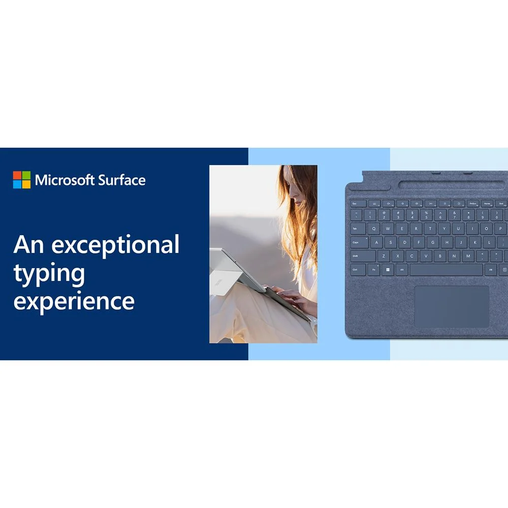 Microsoft Surface Pro Signature Mechanical Keyboard - Sapphire (8XA-00097) - Open Box - Image 5