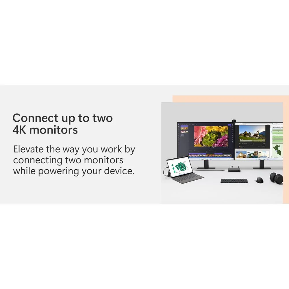 Microsoft Surface Thunderbolt Dock, Docking Station with 2 Year Warranty Bundle - Image 12